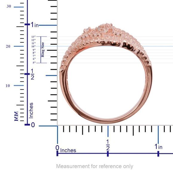 Simulated Diamond  Sterling Silver Openwork Ring - Picture 3 of 6